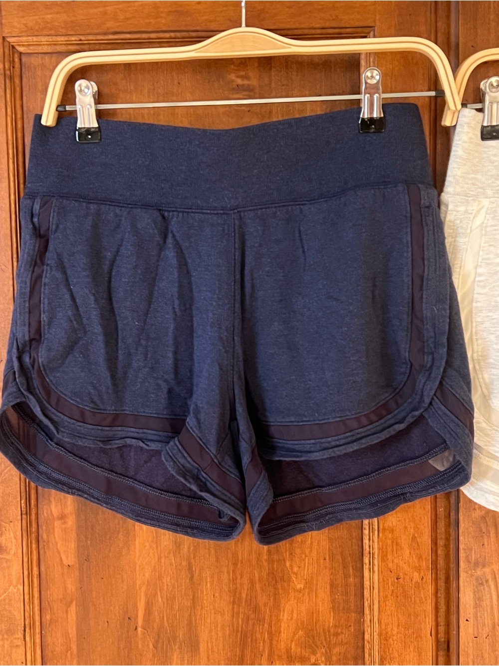 NWOT Athleta Breathe shortie shorts | Set of 2 | Navy & Heather Gray | Size S - Picture 11 of 17